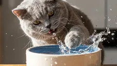 Hoe leer je een kat meer water te drinken? Een manier waar ik zelf niet op was gekomen.